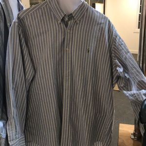 Men’s large Ralph Lauren Blue with Yellow stripes